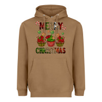 Toasted Coconut Merry Christmas cupcakes Heavyweight Hoodie - NancyCooperArtShop