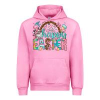 Fuchsia Pink Happy Easter Nurse Easter Day Urban Hoodie - HowdyJamesFarm
