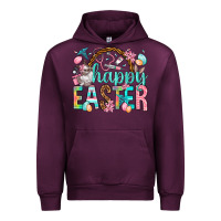 Mauve Wine Happy Easter Nurse Easter Day Urban Hoodie - HowdyJamesFarm