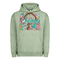 Pigment Oil Green Happy Easter Nurse Easter Day Urban Hoodie - HowdyJamesFarm