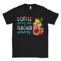 Black Coffee Gives Me Teacher Powers Classic Tee - CowhideDigitalArt