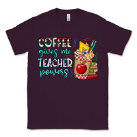 Plum Coffee Gives Me Teacher Powers Classic Tee - CowhideDigitalArt