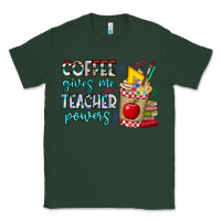 Sports Green Coffee Gives Me Teacher Powers Classic Tee - CowhideDigitalArt