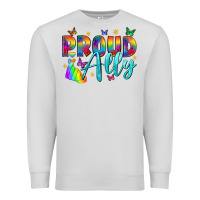 Dove Grey Western Proud Ally Premium Sweatshirt - BundleAndBundleShop