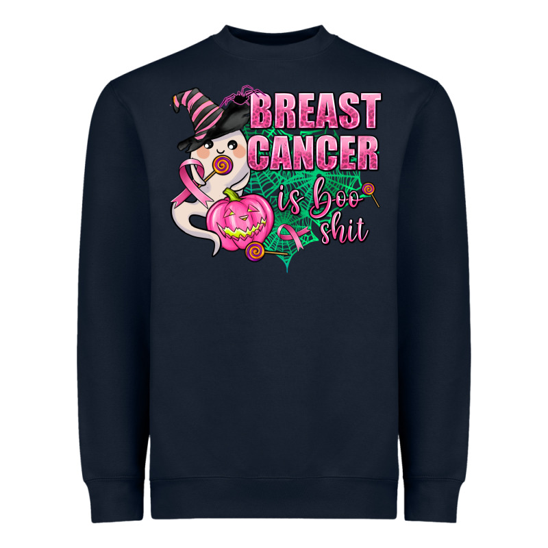 Breast Cancer Is Boo Shit Heavyweight Sweatshirt by AdoDesignShop | Teevron