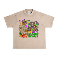 French Oak mardi gras dead inside but lucky  with skeleton Urban Heavy Tee - AdoDesignShop