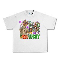 Lunar Rock mardi gras dead inside but lucky  with skeleton Urban Heavy Tee - AdoDesignShop