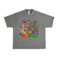 Tornado mardi gras dead inside but lucky  with skeleton Urban Heavy Tee - AdoDesignShop