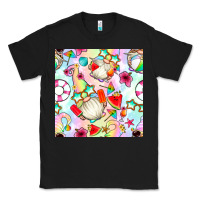 Black summer gnome seamless pattern Classic Tee - BundleAndBundleShop