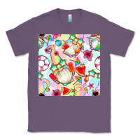 Lavender summer gnome seamless pattern Classic Tee - BundleAndBundleShop