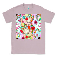 Lilac summer gnome seamless pattern Classic Tee - BundleAndBundleShop