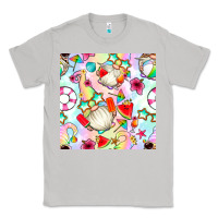 Moon Dust summer gnome seamless pattern Classic Tee - BundleAndBundleShop