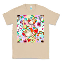 Mushroom summer gnome seamless pattern Classic Tee - BundleAndBundleShop