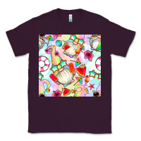 Plum summer gnome seamless pattern Classic Tee - BundleAndBundleShop