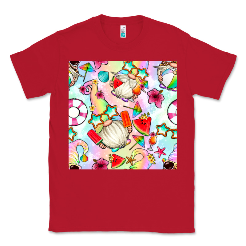 Summer Gnome Seamless Pattern Classic Tee by BundleAndBundleShop | Teevron