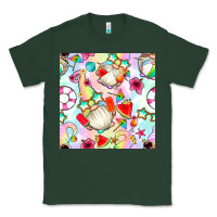 Sports Green summer gnome seamless pattern Classic Tee - BundleAndBundleShop