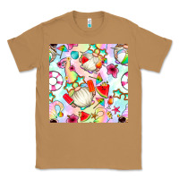 Toasted Coconut summer gnome seamless pattern Classic Tee - BundleAndBundleShop