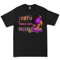 Black Faith it does not make things easy Premium Tee - RanaPortraitStore