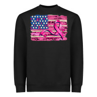 Black american flag and  cancer ribbon pattern Heavyweight Sweatshirt - AdoDesignShop