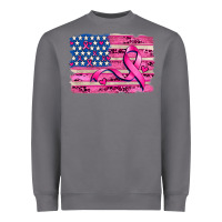 Storm american flag and  cancer ribbon pattern Heavyweight Sweatshirt - AdoDesignShop