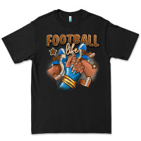 Black Football life afro girl sneakers Premium Tee - RanaPortraitStore