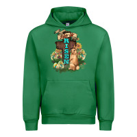 Emerald He is risen Bunny Cross Easter Day Urban Hoodie - HowdyJamesFarm