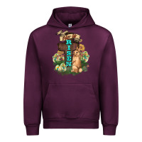 Mauve Wine He is risen Bunny Cross Easter Day Urban Hoodie - HowdyJamesFarm