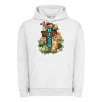 Pigment Lunar Rock He is risen Bunny Cross Easter Day Urban Hoodie - HowdyJamesFarm