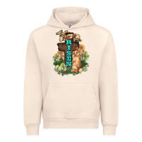 Sandshell He is risen Bunny Cross Easter Day Urban Hoodie - HowdyJamesFarm