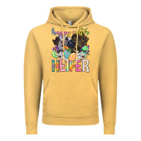 Vintage Mustard happy easter heifer Vintage Hoodie - Neo Western