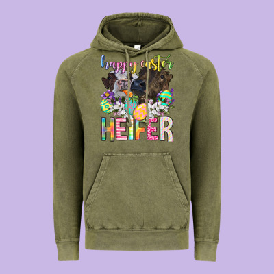 Happy Easter Heifer Vintage Hoodie Designed By Neo Western