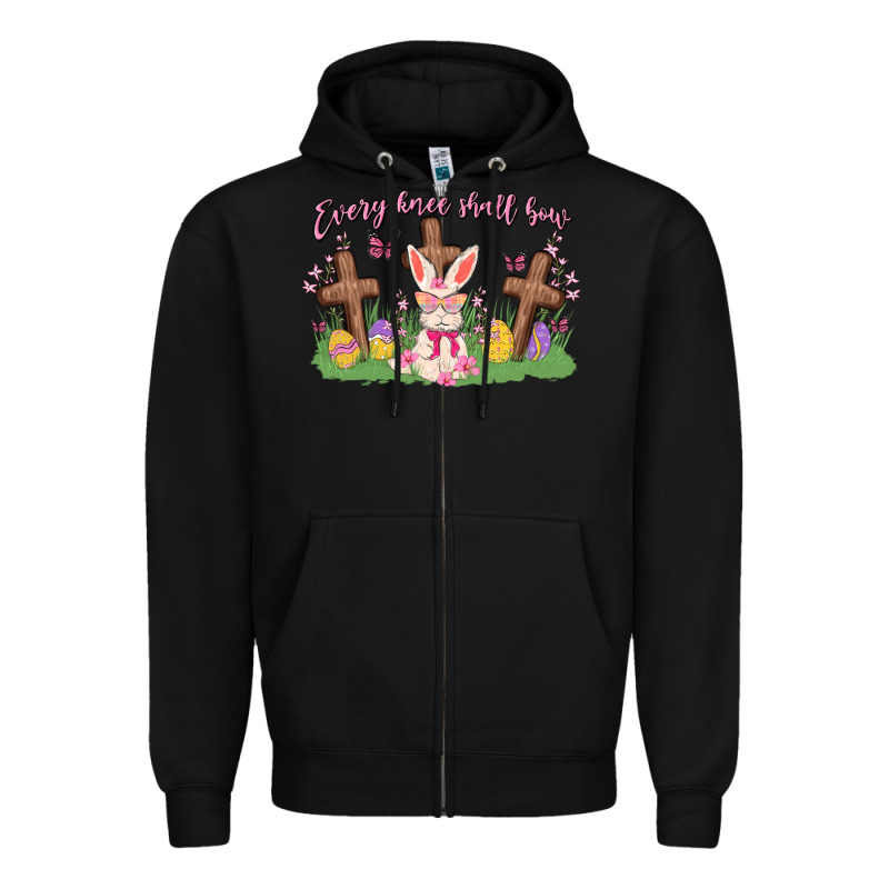 Every Knee Shall Bow Zipper Hoodie by MaliasSmallBusiness | Teevron