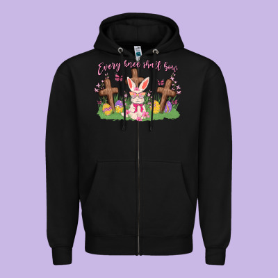 Every Knee Shall Bow Zipper Hoodie Designed By Maliassmallbusiness