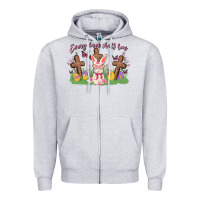 Heather Grey every knee shall bow Zipper Hoodie - MaliasSmallBusiness
