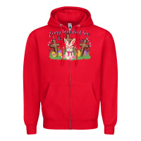 Red every knee shall bow Zipper Hoodie - MaliasSmallBusiness