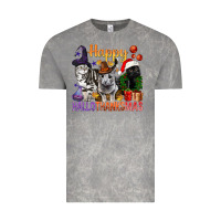 Cloud Rock Happy Hallothanksmas Cats Vintage Tee - BundleAndBundleShop