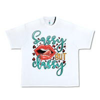 White sassy but classy Urban Heavy Tee - JahusDesignShop