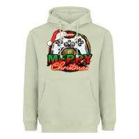 Matcha Gamer Merry Christmas Heavyweight Hoodie - NancyCooperArtShop