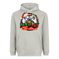 Moon Dust Gamer Merry Christmas Heavyweight Hoodie - NancyCooperArtShop