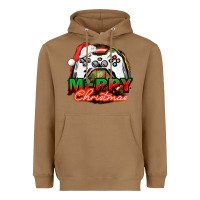 Toasted Coconut Gamer Merry Christmas Heavyweight Hoodie - NancyCooperArtShop