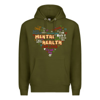Army Green mental health matters Premium Hoodie - JahusDesignShop