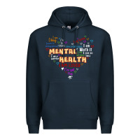 Navy mental health matters Premium Hoodie - JahusDesignShop