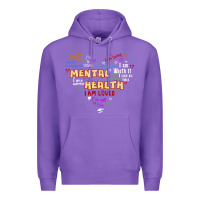 Purple mental health matters Premium Hoodie - JahusDesignShop