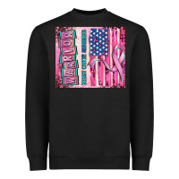 Black warrior breast cancer and american flag Heavyweight Sweatshirt - AdoDesignShop