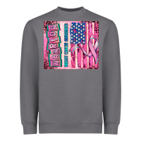 Storm warrior breast cancer and american flag Heavyweight Sweatshirt - AdoDesignShop