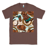 Chestnut cowboy western seamless pattern Classic Tee - BundleAndBundleShop