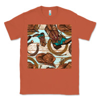 Copper cowboy western seamless pattern Classic Tee - BundleAndBundleShop