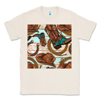 Natural cowboy western seamless pattern Classic Tee - BundleAndBundleShop