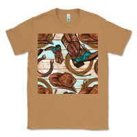 Toasted Coconut cowboy western seamless pattern Classic Tee - BundleAndBundleShop