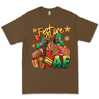 Cacao Festive af Christmas black girl sneakers Premium Tee - RanaPortraitStore